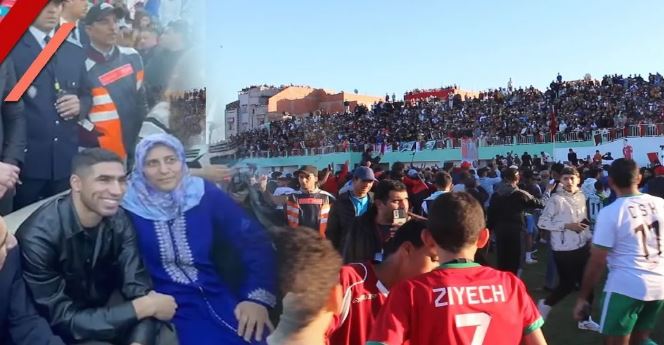 بالفيديو: فوضى عارمة تعم حفل استقبال أشرف حكيمي بالقصر الكبير