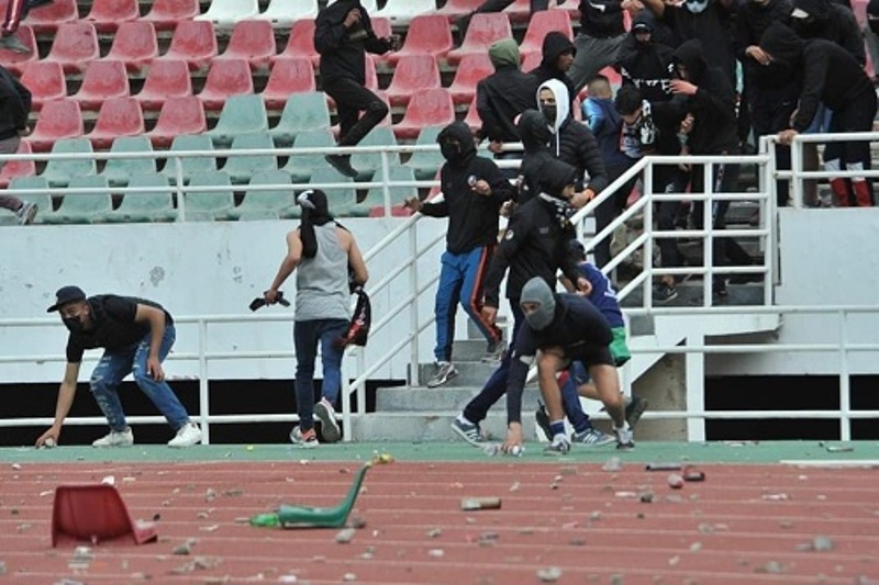 كأس الكاف: اعتقال المتورطين في شغب مباراة الجيش الملكي وفيوتشر