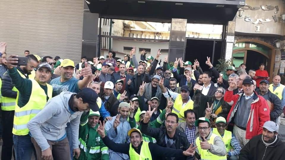 بيان احتجاجي تضامني مع عمال النظافة مكومار مكناس