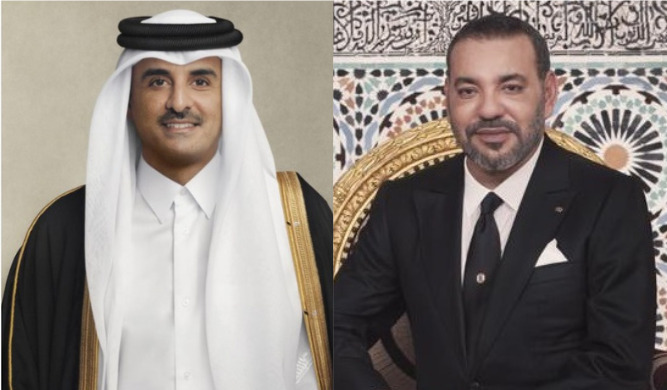 صاحب الجلالة الملك محمد السادس يبعث رسالة خطية إلى أخيه صاحب السمو الشيخ تميم بن حمد آل ثاني أمير دولة قطر