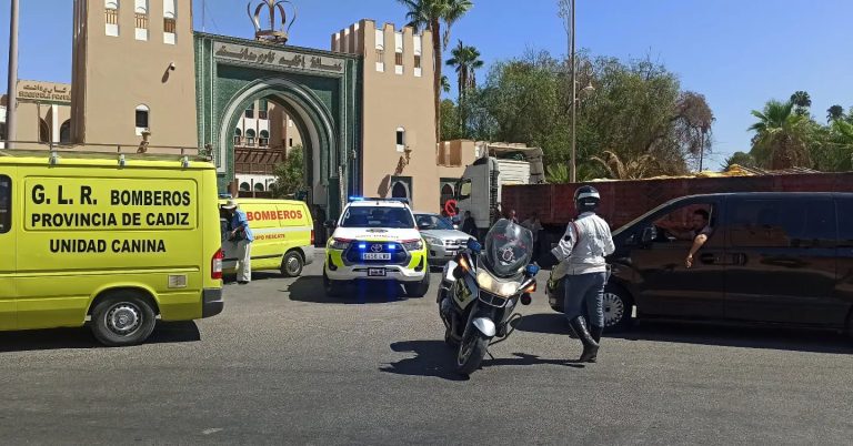 فرق انقاذ اسبانية تحل بتارودانت للبحث عن شهداء تحت الانقاض
