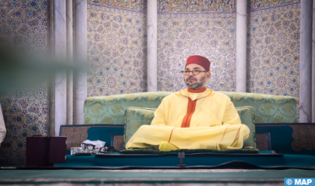 أمير المؤمنين يترأس بمسجد حسان بالرباط حفلا دينيا إحياء لليلة المولد النبوي الشريف