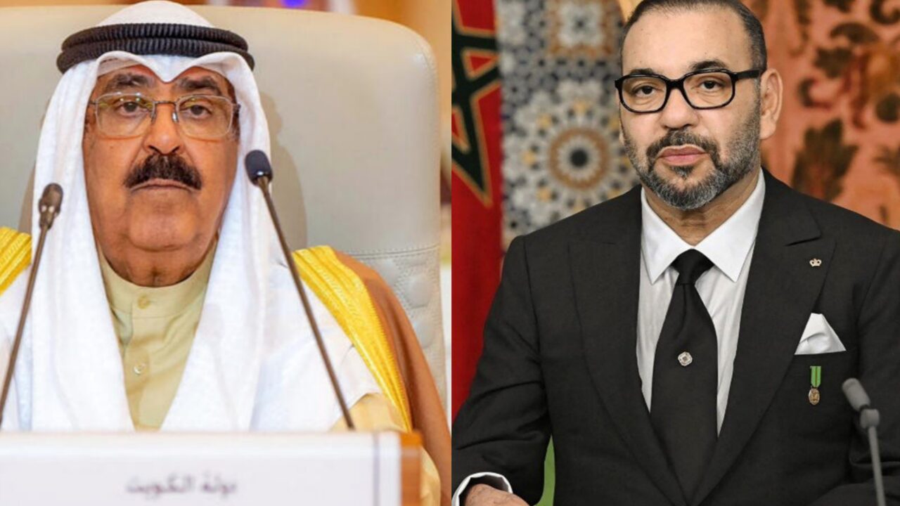جلالة الملك يهنئ الشيـخ مشعل الأحمد الجابر الصباح بمناسبة تقلده سدة الحكم بالكويت
