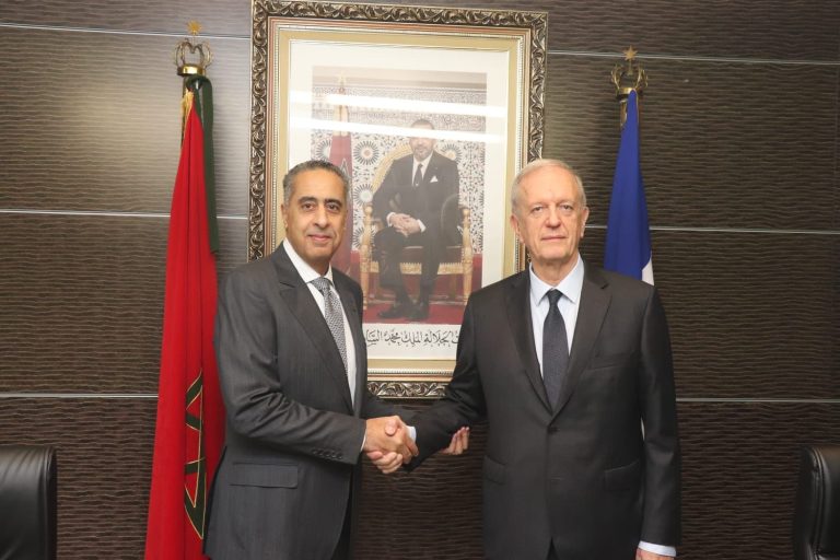 المدير العام للأمن الوطني عبد اللطيف حموشي،يستقبل بالرباط، المدير العام للشرطة الوطنية الفرنسية السيد فريديريك ڤـــو ( Frédéric Veaux)