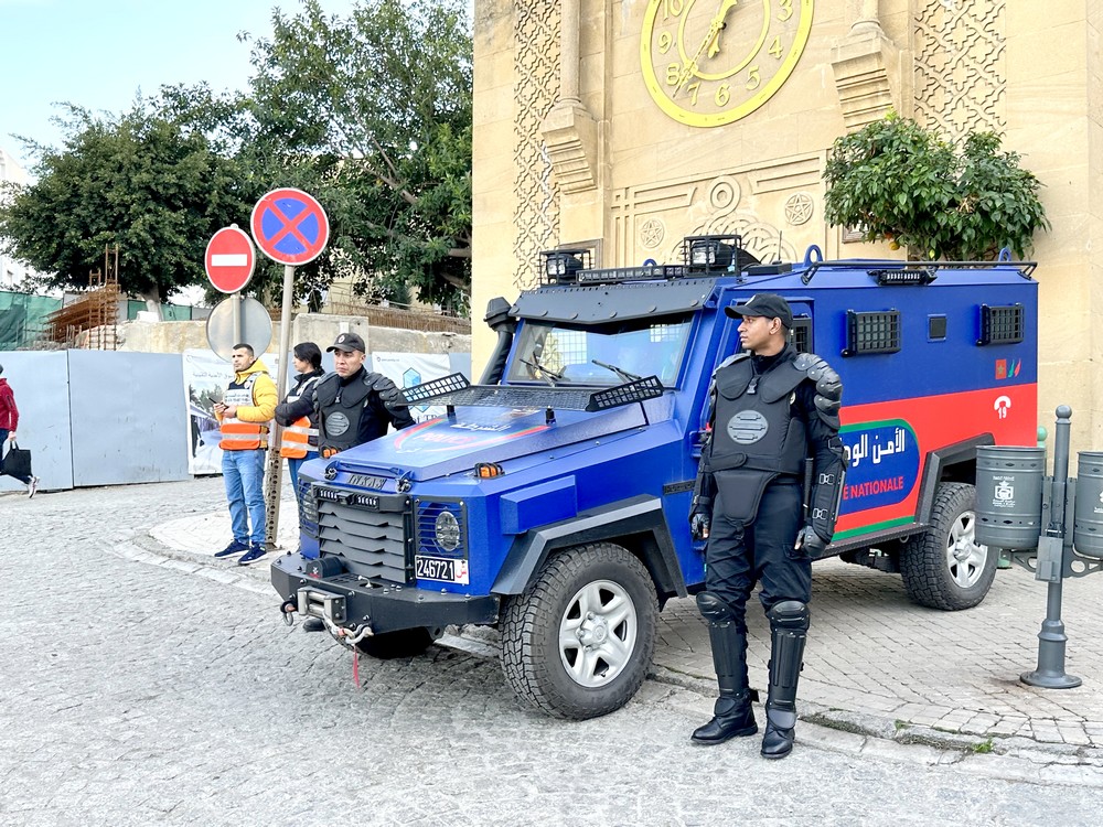 تعزيزات أمنية مشددة قبل انطلاق مؤتمر قادة الشرطة العرب بطنجة. (صور)