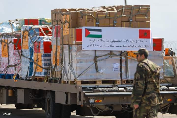 المساعدات المغربية لساكنة غزة.. التزام راسخ بدعم الشعب الفلسطيني