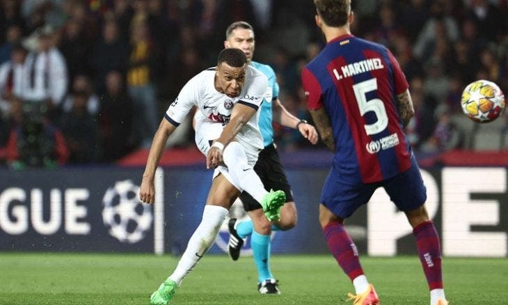 (1-4) نتيجة وملخص مباراة باريس سان جيرمان ضد برشلونة في ربع نهائي دوري أبطال أوروبا
