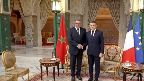 الرئيس الفرنسي إيمانويل ماكرون يستقبل عزيز أخنوش