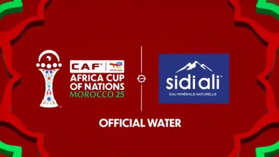 الكاف وسيدي علي يبرمان شراكة: سيدي علي الماء الرسمي لكأس الأمم الإفريقية المغرب 2025