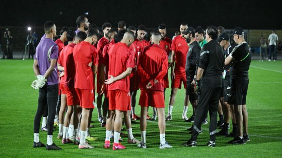 السكتيوي يضع اللمسات الأخيرة قبل مواجهة السعودية بملعب لوسيل